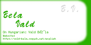 bela vald business card